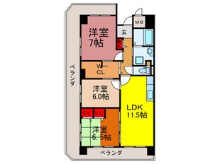 アンドユーイワキ・東大阪の物件間取画像